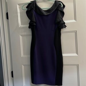 Purple and black dress by Easley size L
